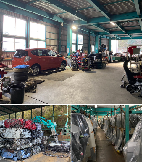 自動車リサイクル事業、本業による取り組み